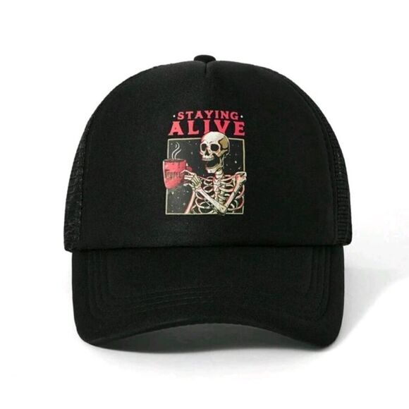 Boutique Accessories - Unisex Staying Alive Trucker Hat